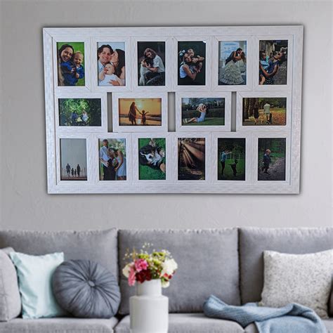 Painel Mural Para 16 Fotos 10x15cm C Vidro Quadro Para Fotos Shopee