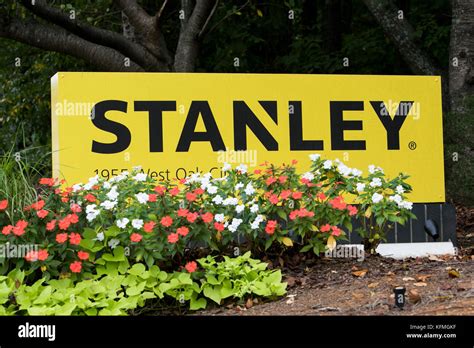 A Logo Sign Outside Of A Facility Occupied By Stanley Hand Tools In