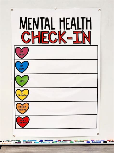 Mental Health Check In Anchor Chart Hard Good Option 1 Etsy