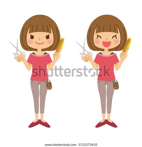 Illustration Hairdresser Stock Vector Royalty Free 1152373610 Shutterstock