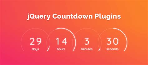 5 JQuery Countdown Plugins 2022 Free And Paid FormGet