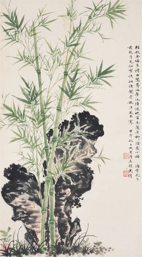 Bonhams Wu Hufan 1894 1968 Bamboo And Rock