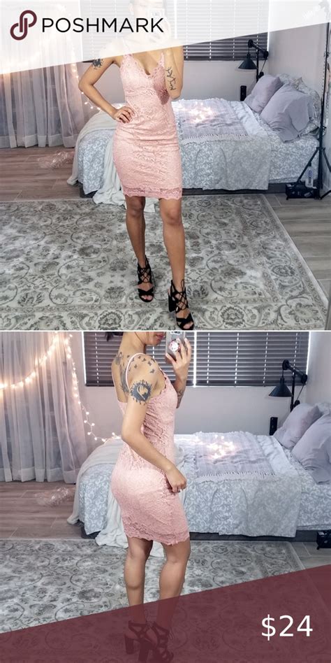 Blush Lace Overlay Nude Mini Dress Nude Mini Dresses Lace Overlay Dress