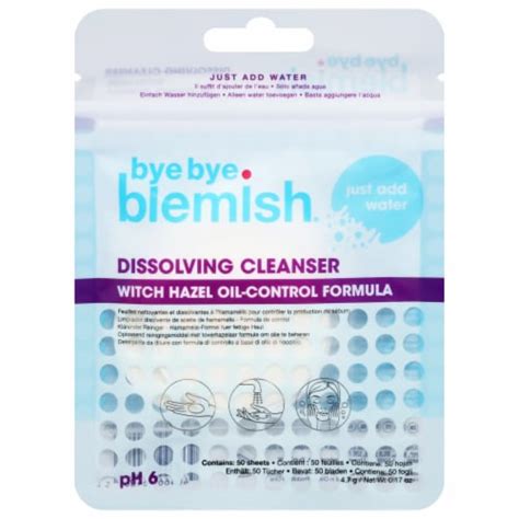 Bye Bye Blemish Dissolving Cleanser 50sheets 50sheets Kroger