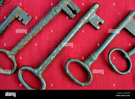 Old Keys Antique Stock Photo Alamy