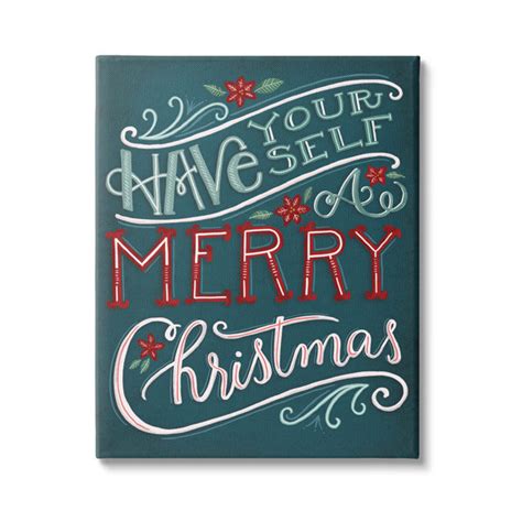 Stupell Industries Have Yourself Merry Christmas Phrase Framed On