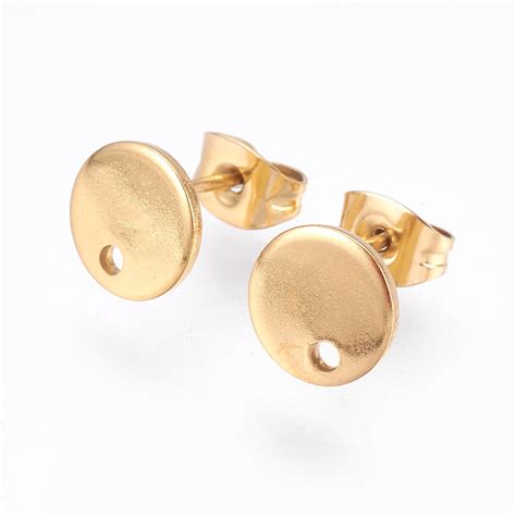 Honeyhandy Ion Plating IP 304 Stainless Steel Stud Earring Findings