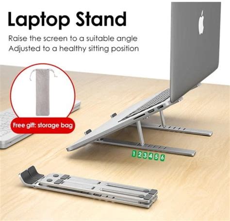 Laptop Portable Stand Aluminum Alloy Lap Lk