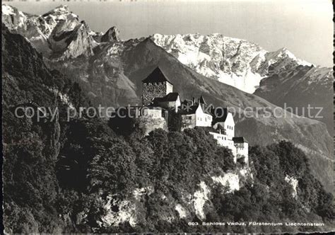 Postkarte Carte Postale Vaduz Schlo F Rstentum Lichtenstein