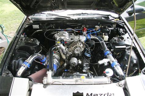 Turbo Rx7 Engine Bay