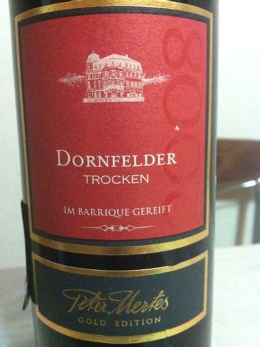 Peter Mertes Gold Edition Dornfelder Trocken Vivino Australia