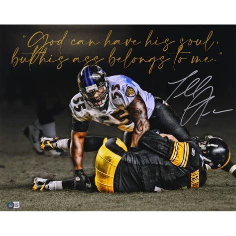 Terrell Suggs Signed Ravens 16x20 Photo Beckett Pristine Auction