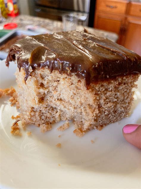 Milky Way Cake With Caramel Swirl Frosting