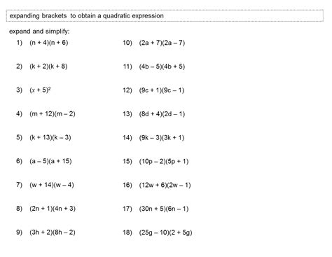 Median Don Steward Mathematics Teaching Expanding Brackets Quadratic