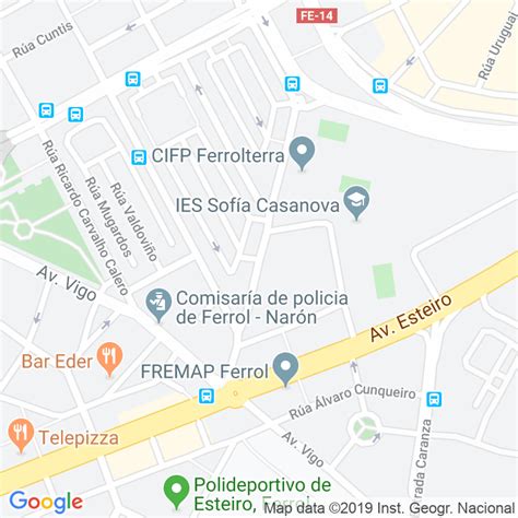 Código Postal calle Ramon Y Cajal en Ferrol Codigopostalde es