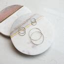 Sterling Silver Hoop Earrings By Adela Rome Notonthehighstreet