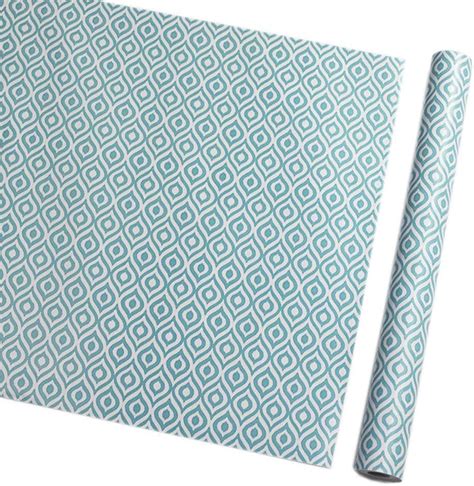 Poetryhome Decorative Teal Shelf Drawer Liner Self Adhesive Vinyl