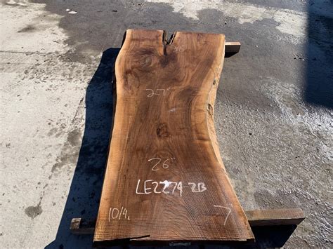 Live Edge Walnut Slab Le2279 2b 104 7 Irion Lumber Company