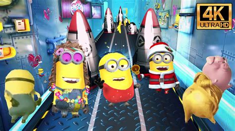 Minion Rush Leotard Minion And Hippie Kevin Minion From France With Love At Gru S Lab 4k Youtube