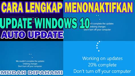 Cara Menonaktifkan Windows Update Win10 Permanen Mudah Dipahami YouTube