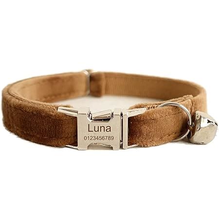 Collar De Gato Personalizado Con Nombre De Tel Fono Grabado