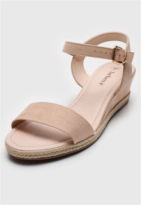 Sandália Anabela Bebecê Lisa Nude Compre Agora Dafiti Brasil