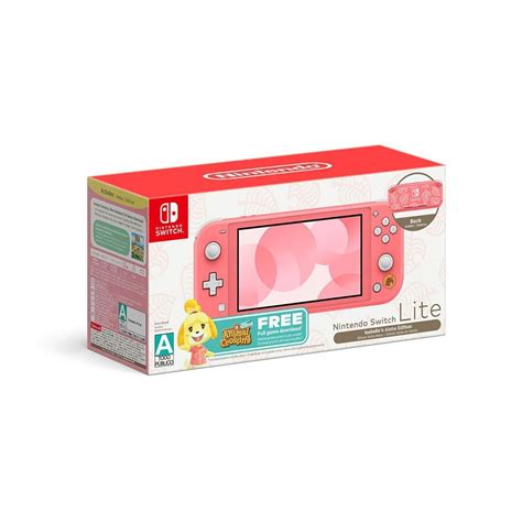 Consola Nintendo Switch Lite Edición Isabelles Aloha Animal Crossing