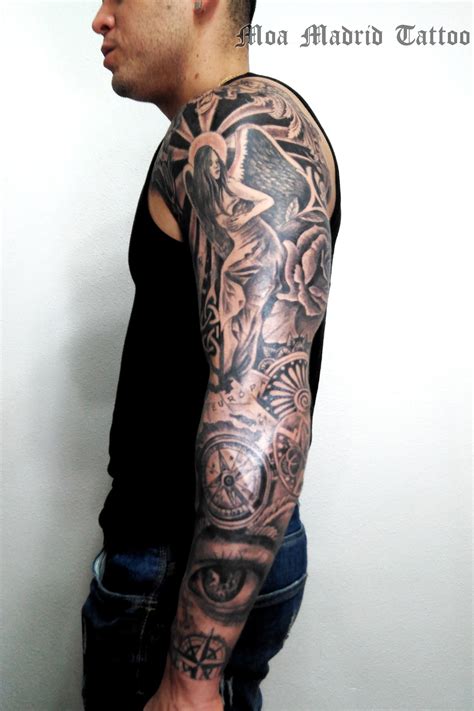 Brazo Entero Tatuado En Realismo Moa Madrid Tattoo