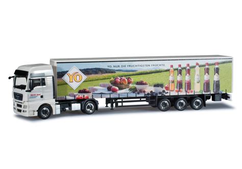 Herpa Man Tgx Xxl Gardinenplanen Sattelzug Bernhard Land Yo Truck