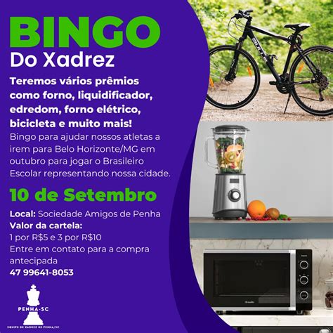 Equipe do xadrez de Penha realiza bingo para participar de competição