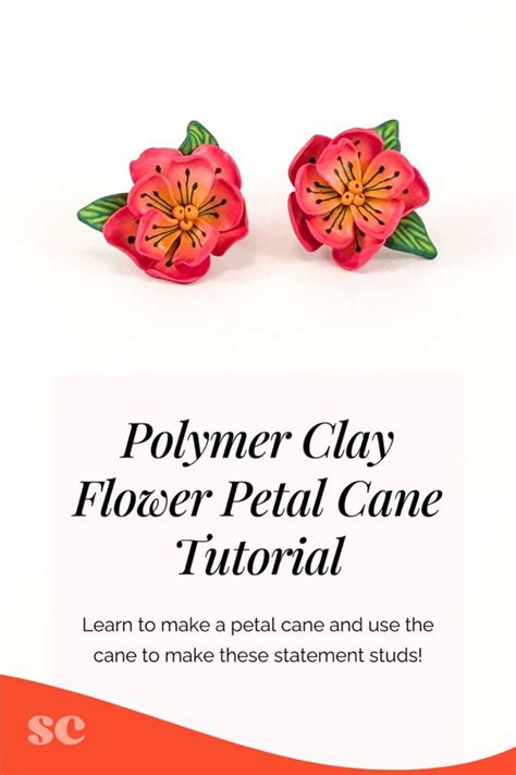 Polymer Clay Flower Petal Cane Tutorial In Polymer Clay Flowers