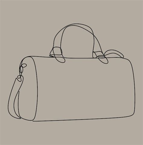 Premium Vector Travel Suitcase In Continuous Line Drawing Style