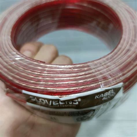 Promo Sloveens Kabel Audio Listrik Transparan X Yard Full Meter