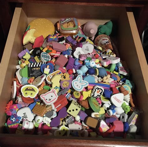 This Is My Eraser Collection Ive Been Collecting Since High School