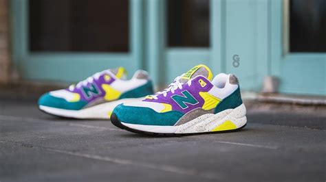 Palace X New Balance 580 Shaded Spruce Pansy Review On Feet