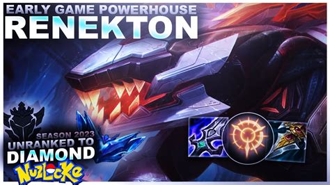 THE EARLY POWERHOUSE RENEKTON Unranked To Diamond Nuzlocke League