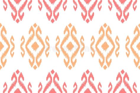 Fabric Ikat Pattern Art Geometric Ethnic Seamless Pattern Traditional