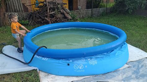 Надувний басейн на дачі.🏊🤽🚣🏝️ Діти у захваті💦 - YouTube