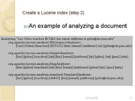 Document Indexing and Scoring in Lucene and Nutch