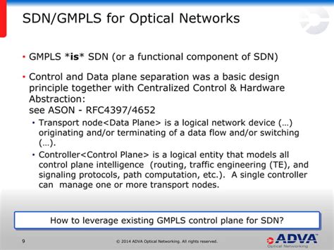 Gmpls Sdn Optical Networking And Control Planes Ppt