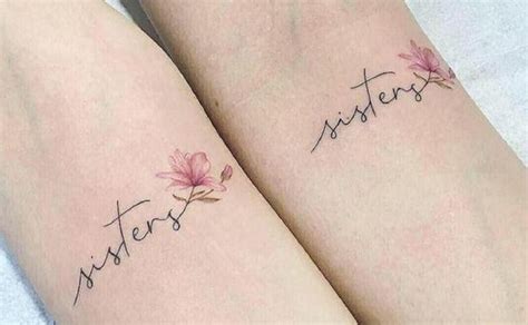 Tatuajes para hermanas minimalistas varios diseños Tatuantes