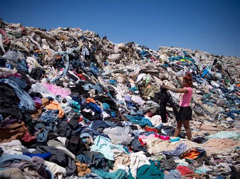 A mountain of unsold clothing from fast-fashion retailers is piling up ...