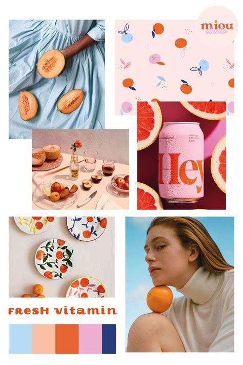 Moodboard Inspiration Fresh Vitamin Créer un logo Harmonie des