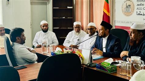 Akd Met Members Of The All Ceylon Jamiyyathul Ulama