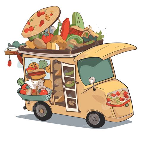 Food Delivery Truck Clip Art