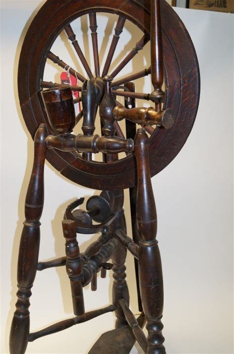 Irish Castle Spinning Wheel C 1820 Lot 1193a