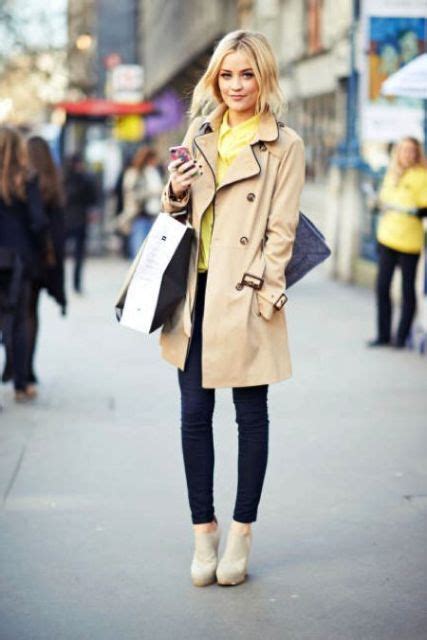 Perfect Fall Outfits With A Nude Trench Coat Styleoholic