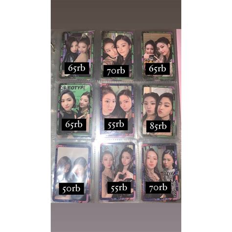 Jual Itzy Wannabe Unit Photocard Official Yeji Lia Ryujin Chaeryeong