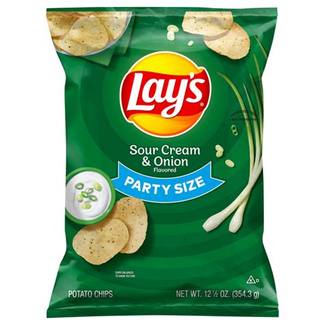 Save on Lay's Potato Chips Sour Cream & Onion Party Size Order Online ...