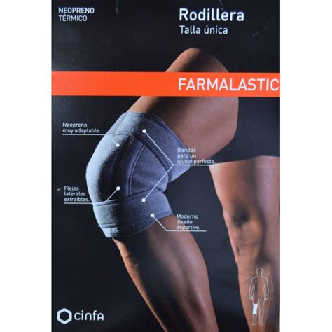 Rodillera Farmalastic Neopreno T Rmico Talla Unica Color Gris Cinfa